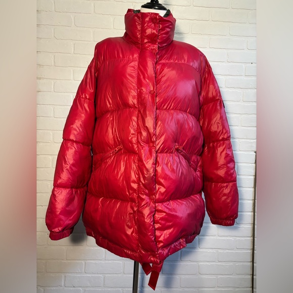 SAVE THE DUCK Jackets & Blazers - Save the Duck x Disney, a Donald & Daisy Collection Red Puffer Jacket